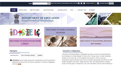 Desktop Screenshot of megeducation.gov.in